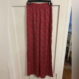 Lela Rose Wide leg floral print pants
